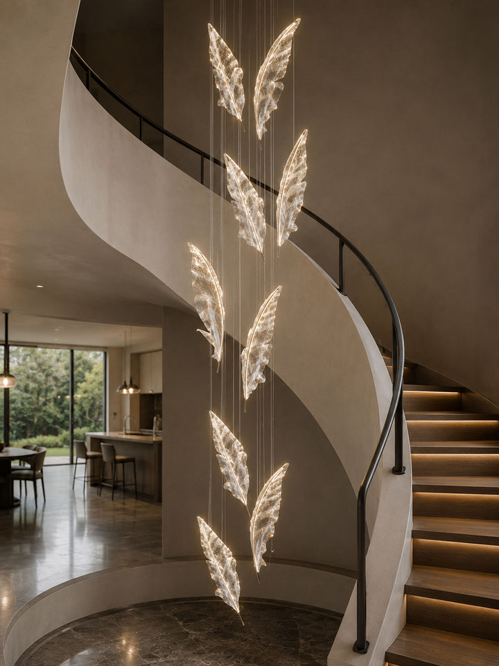 Falling Leaves Glass Chandelier - Vakkerlight