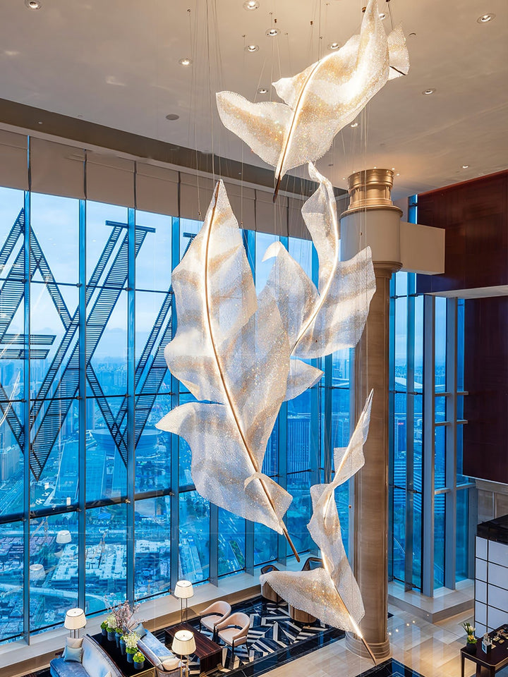 Falling Leaves Glass Chandelier - Vakkerlight