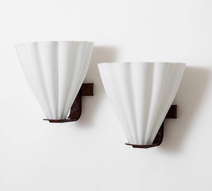 Fan Shaped Glass Wall Sconce - Vakkerlight