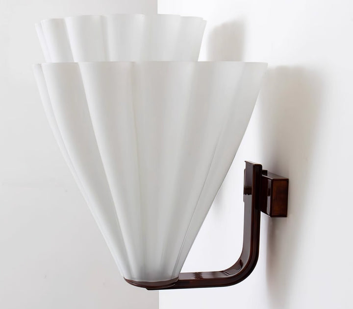 Fan Shaped Glass Wall Sconce - Vakkerlight