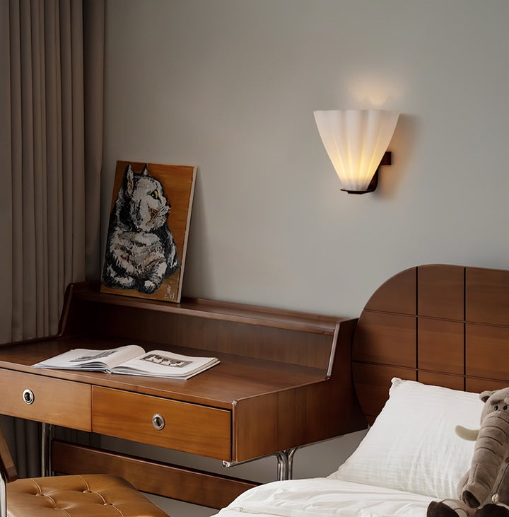 Fan Shaped Glass Wall Sconce - Vakkerlight