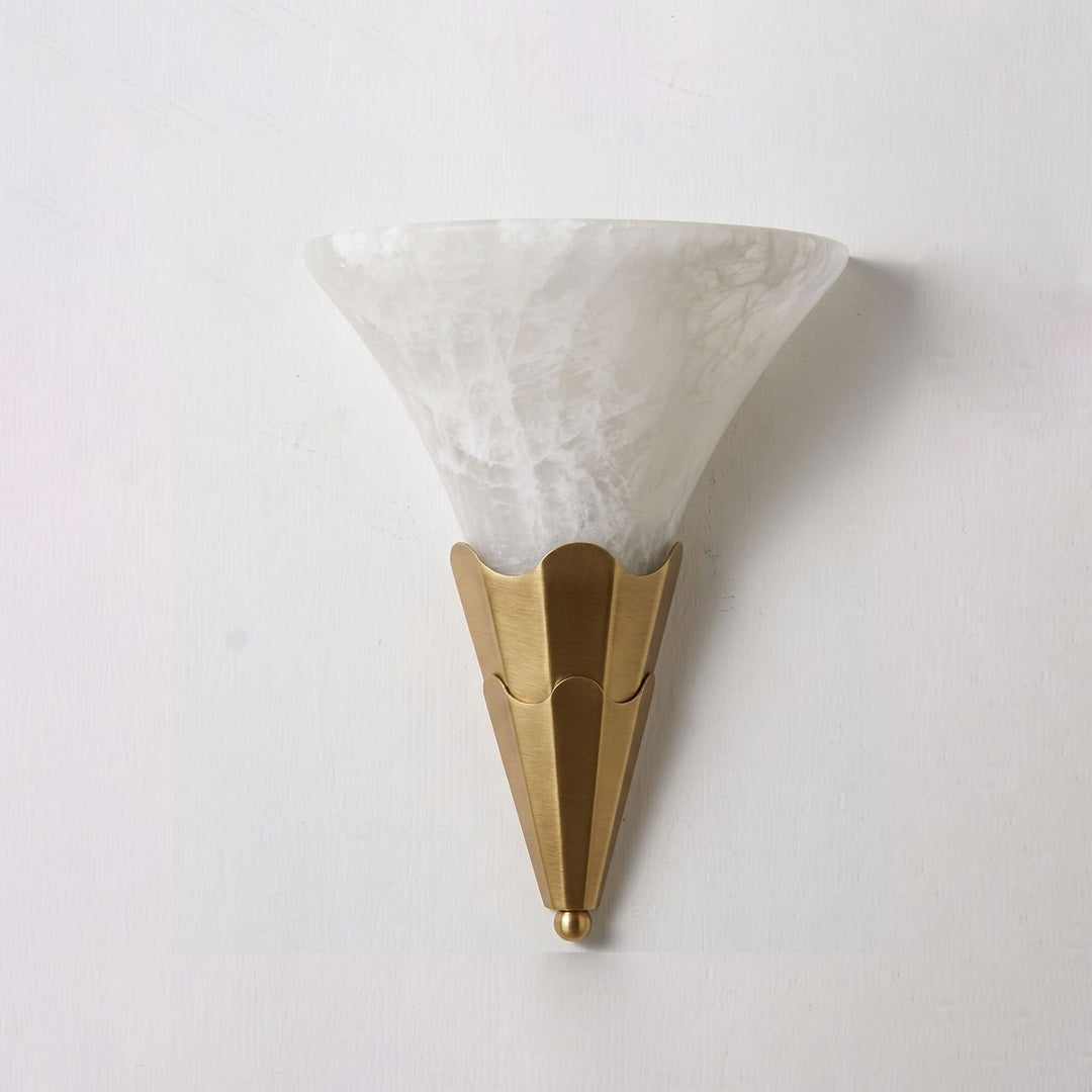 Fanlight Alabaster Wall Sconce
