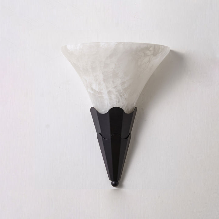 Fanlight Alabaster Wall Sconce