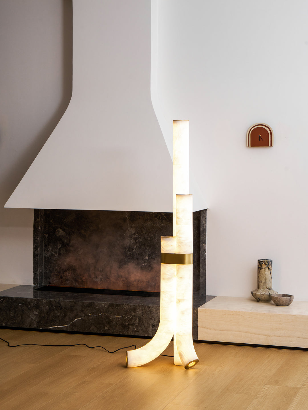 Piped Alabaster Floor Lamp - Vakkerlight