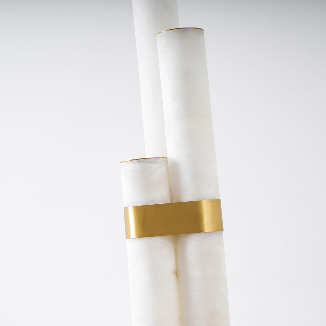 Piped Alabaster Floor Lamp - Vakkerlight