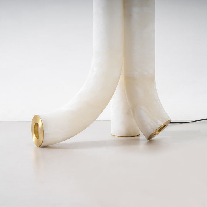 Piped Alabaster Floor Lamp - Vakkerlight