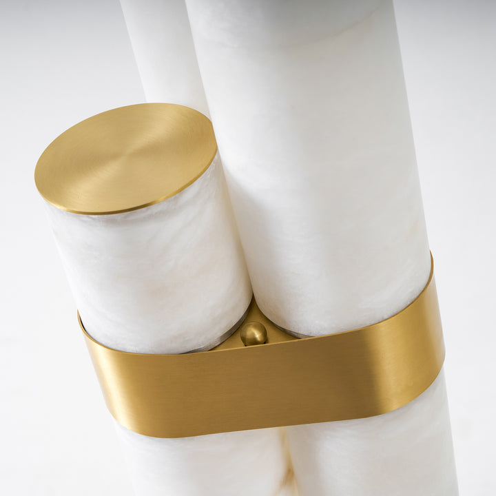 Piped Alabaster Floor Lamp - Vakkerlight