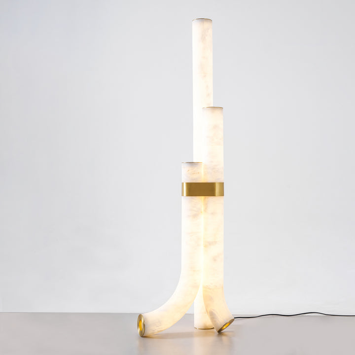 Piped Alabaster Floor Lamp - Vakkerlight