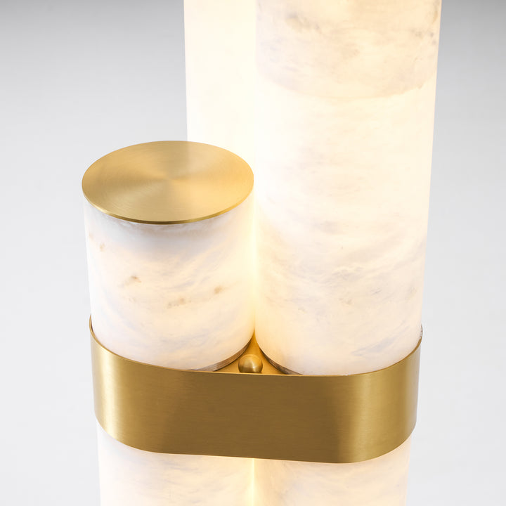 Piped Alabaster Floor Lamp - Vakkerlight