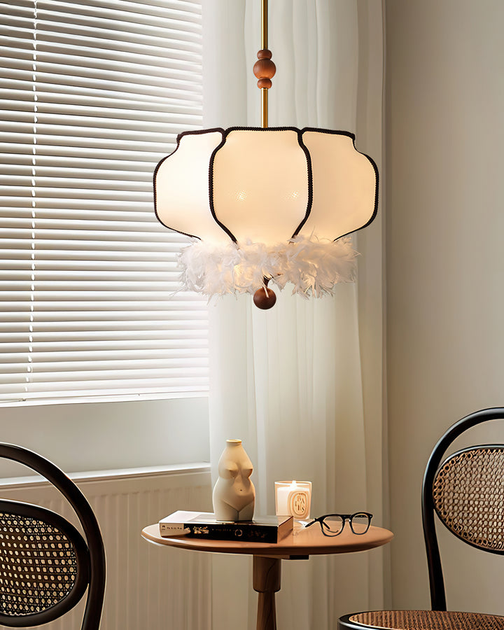 Feathered Lantern Pendant Light