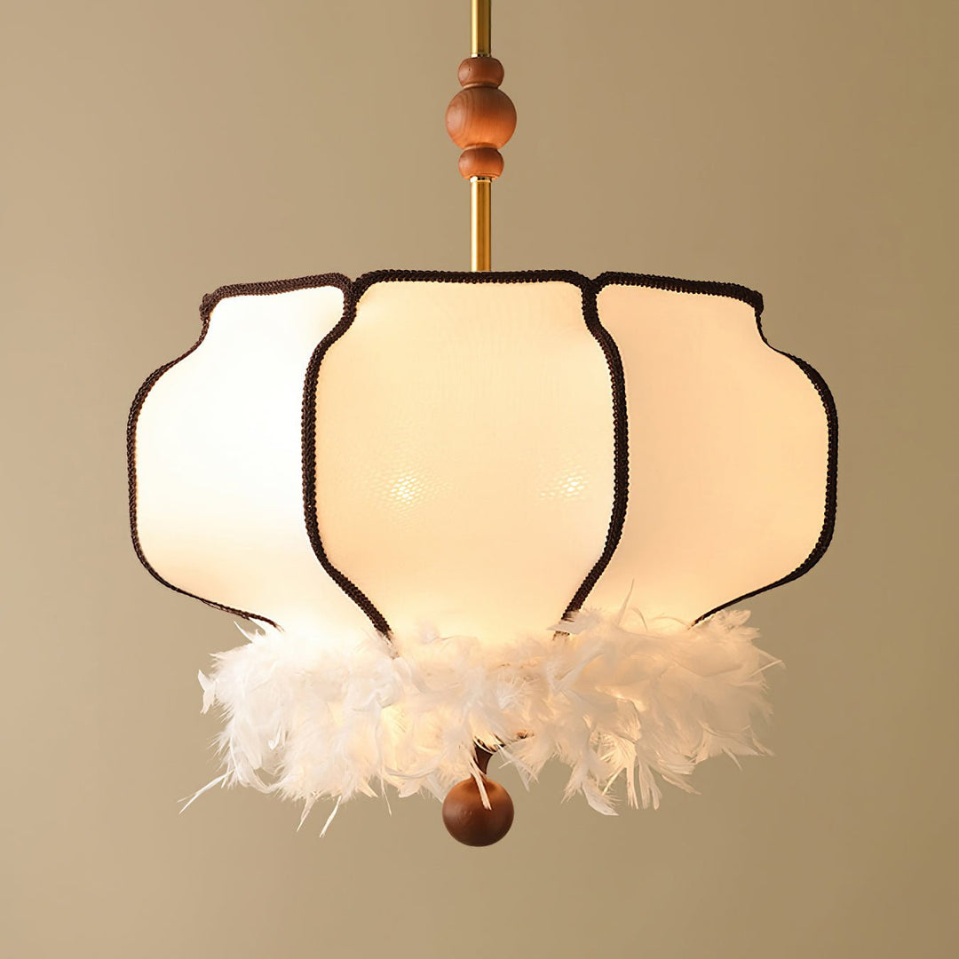 Feathered Lantern Pendant Light - Vakkerlight