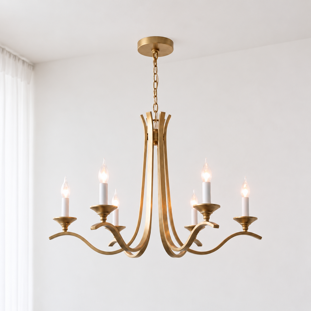 Winslow Wave Arm Chandelier