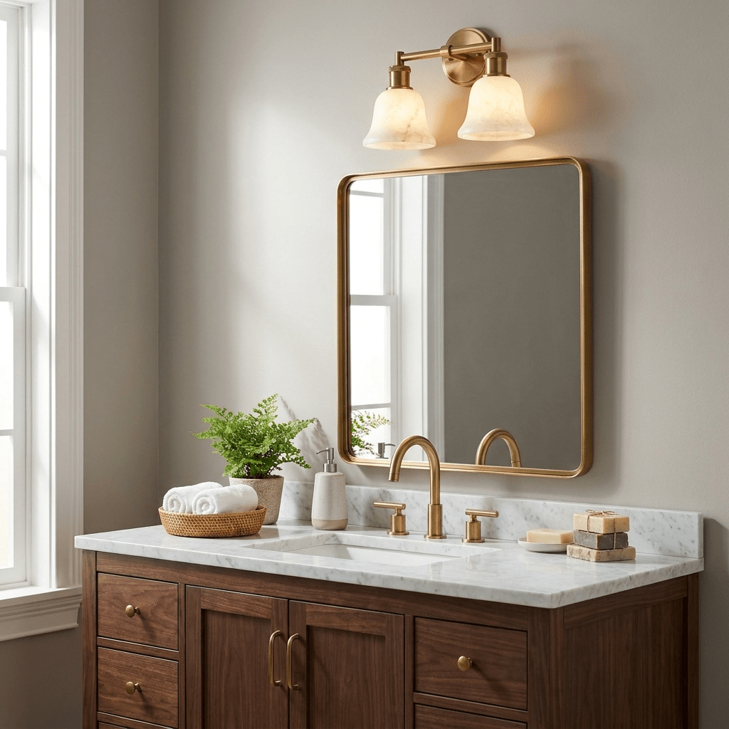 Fenwick Alabaster Vanity Sconce - Vakkerlight