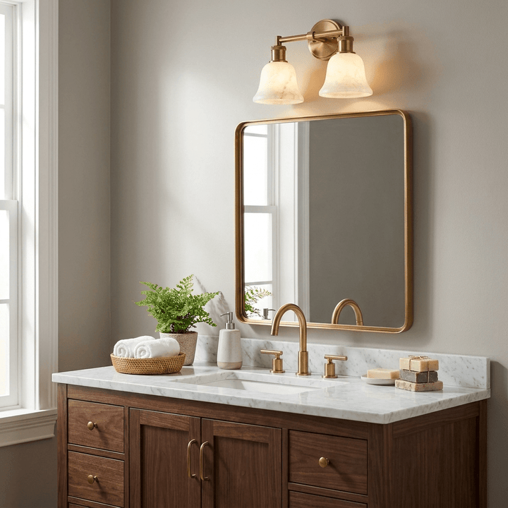 Fenwick Alabaster Vanity Sconce - Vakkerlight