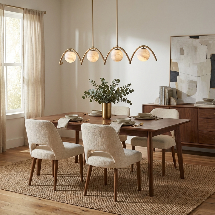 Festoon Alabaster Chandelier