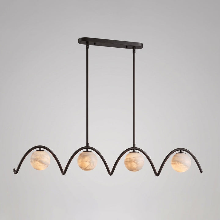 Festoon Alabaster Chandelier