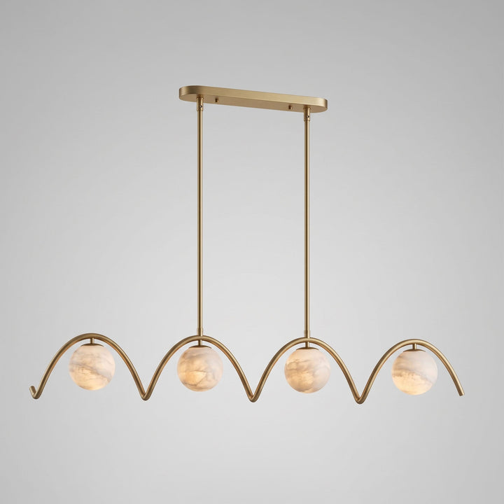 Festoon Alabaster Chandelier