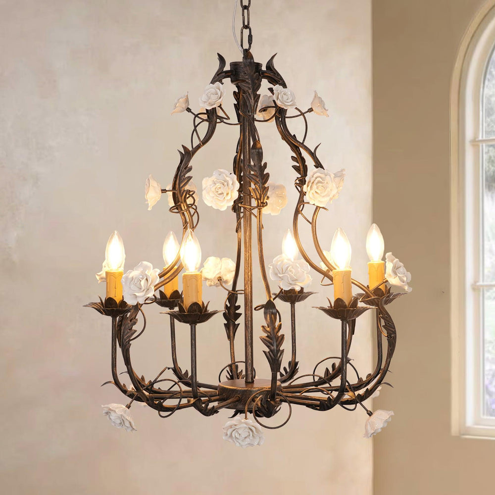 Florentine Rose Garden Chandelier - Vakkerlight