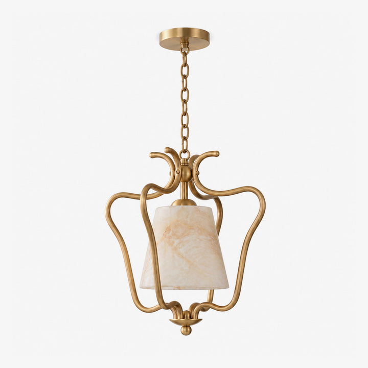 Filigree Alabaster Lantern Pendant Lamp