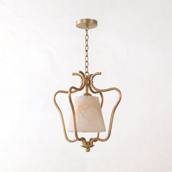 Filigree Alabaster Lantern Pendant Lamp