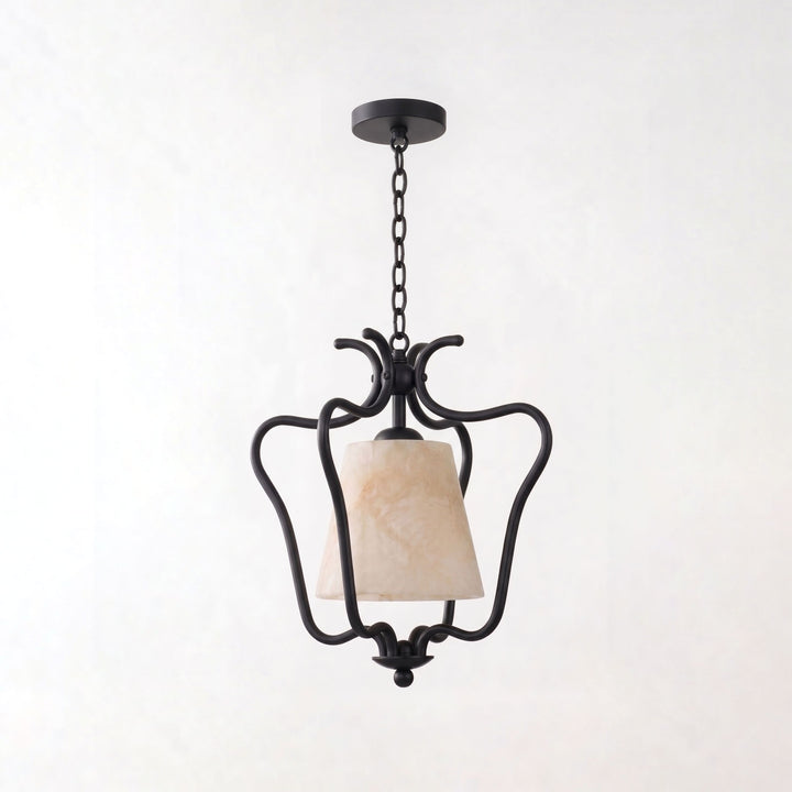 Filigree Alabaster Lantern Pendant Lamp
