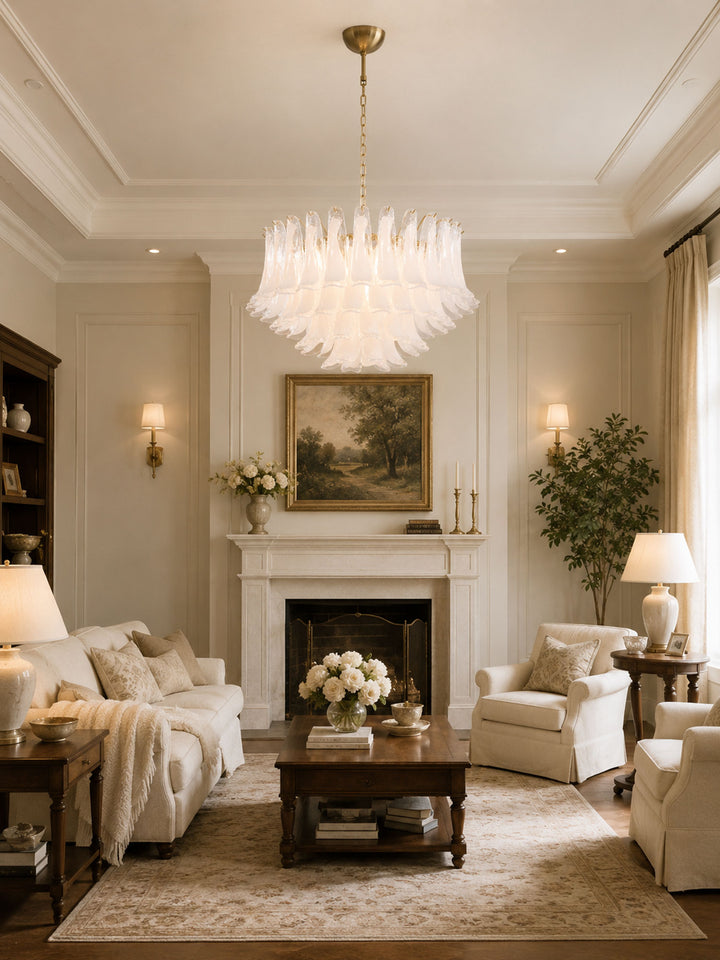 Fiora Pink Glass Chandelier - Vakkerlight