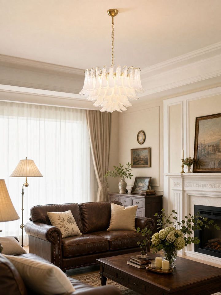Fiora Pink Glass Chandelier - Vakkerlight