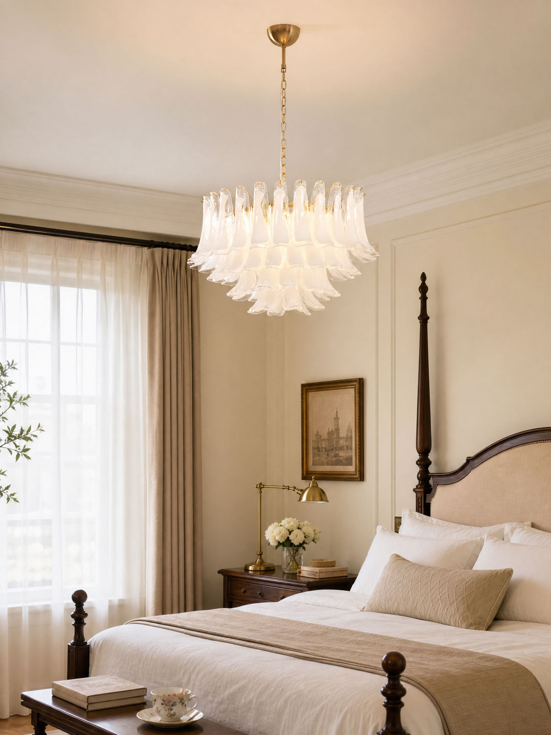 Fiora Pink Glass Chandelier - Vakkerlight