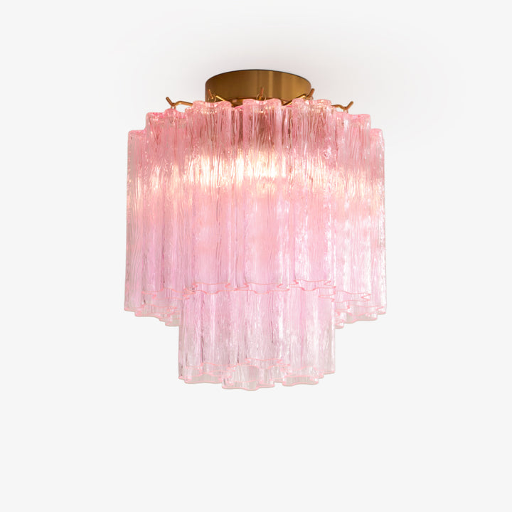 Fiora Pink Murano Glass Ceiling Lamp - Vakkerlight