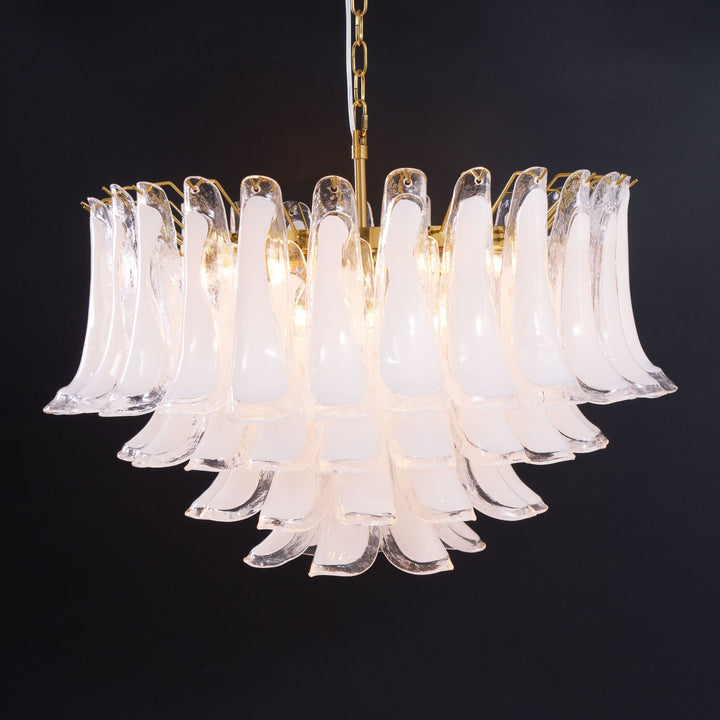 Fiora Pink Glass Chandelier - Vakkerlight