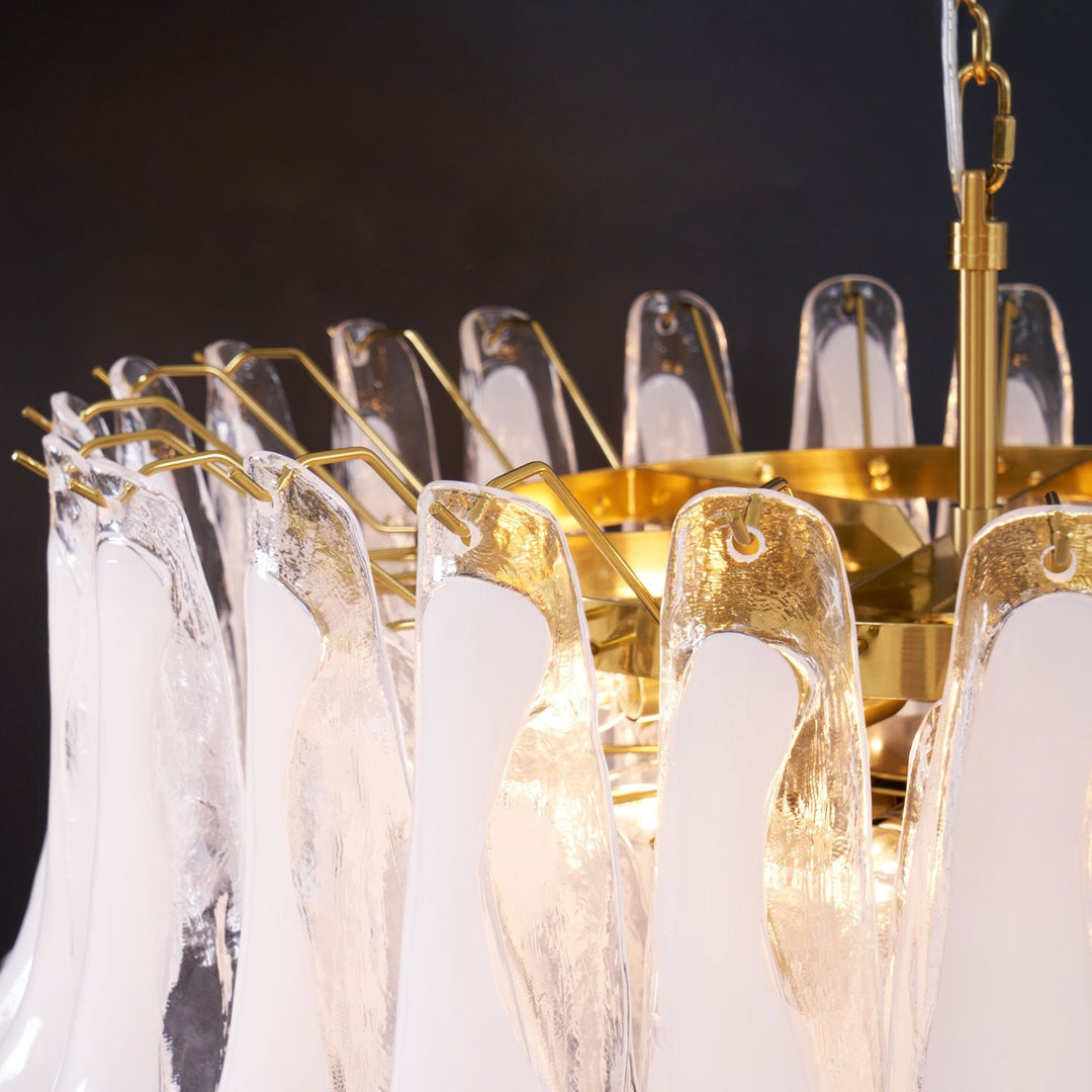 Fiora Pink Glass Chandelier - Vakkerlight