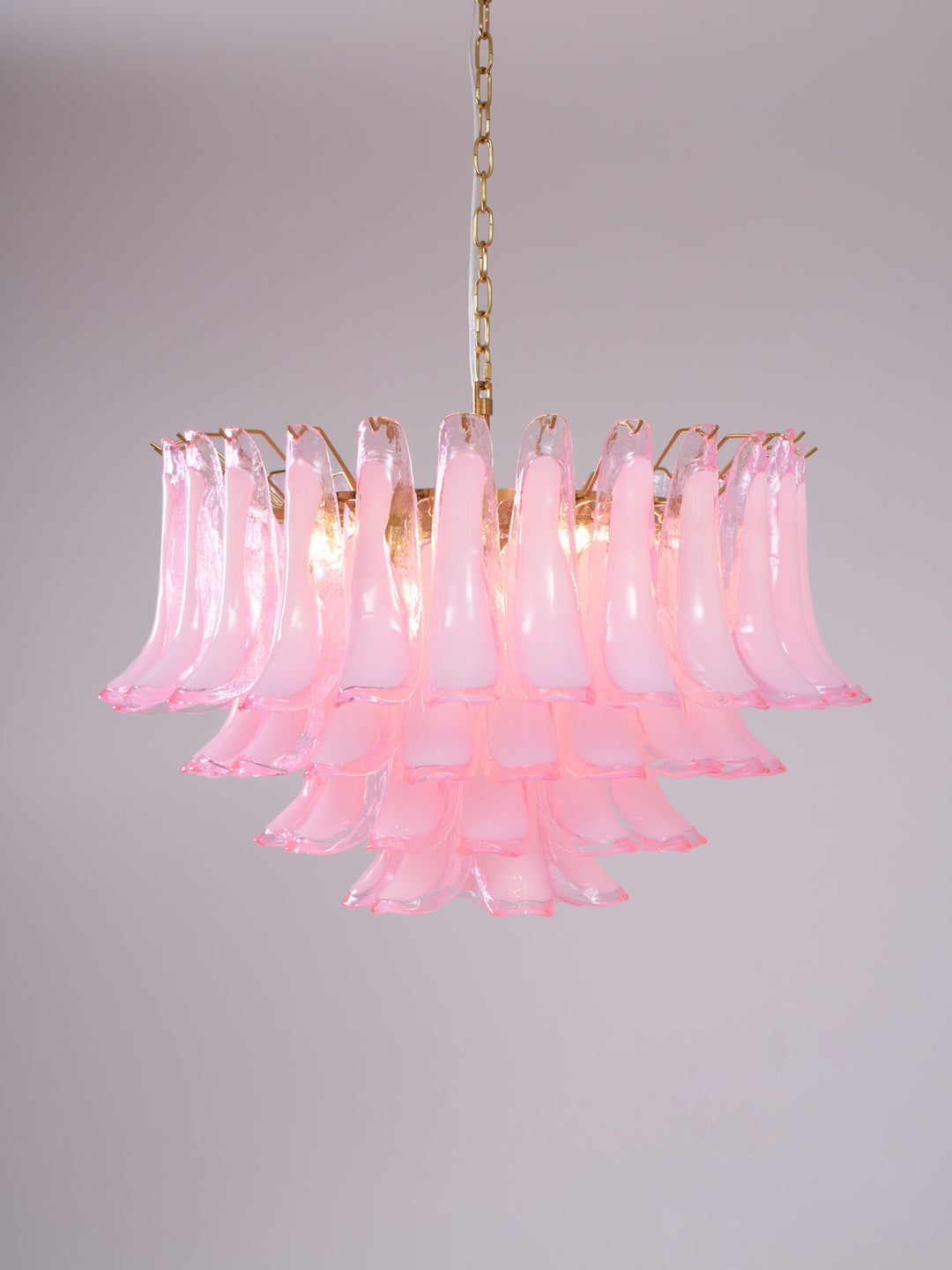 Fiora Pink Glass Chandelier - Vakkerlight