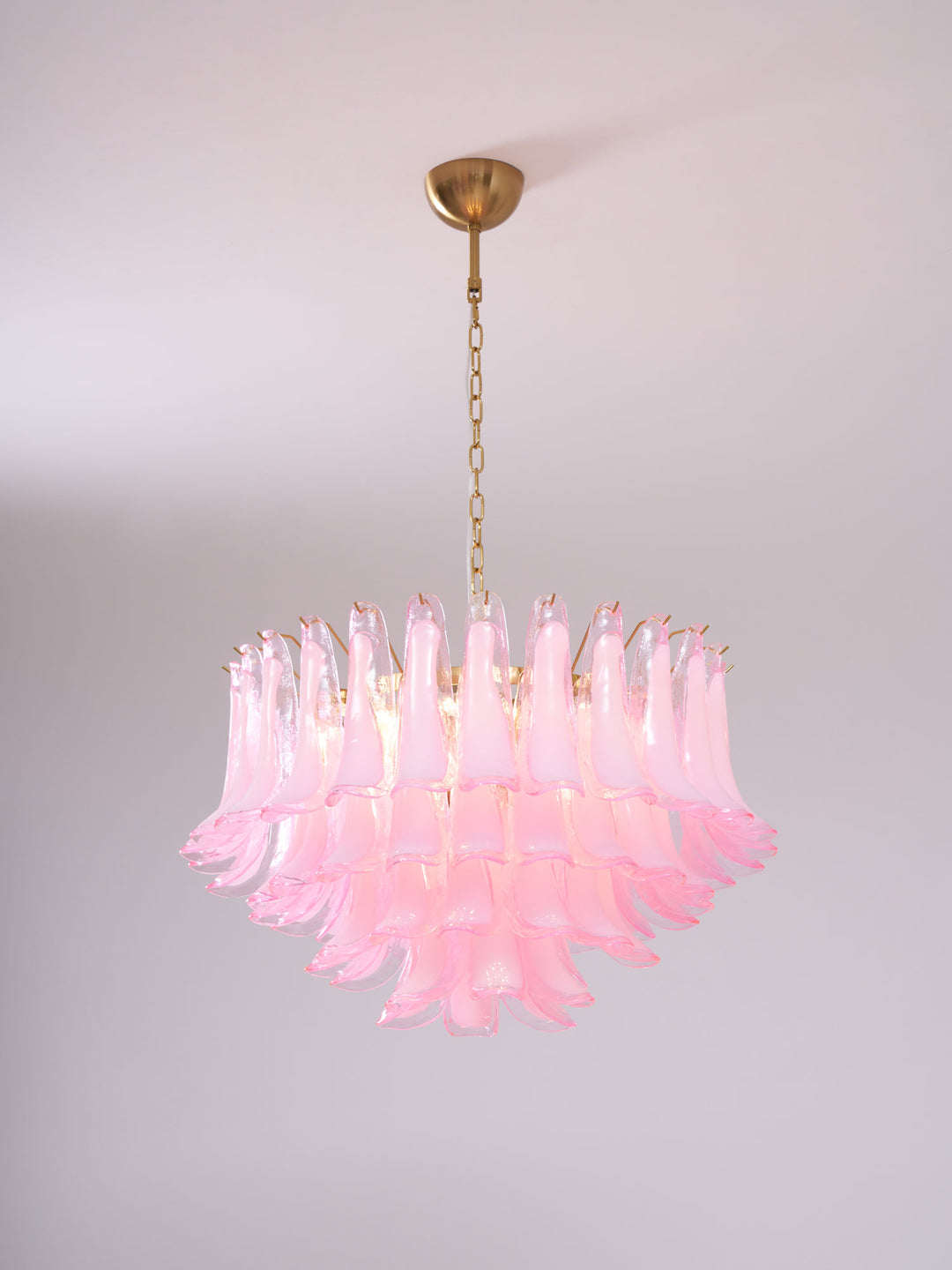 Fiora Pink Glass Chandelier - Vakkerlight