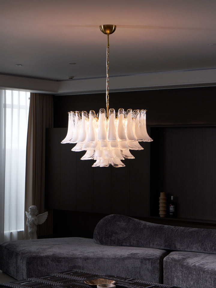 Fiora Pink Glass Chandelier - Vakkerlight