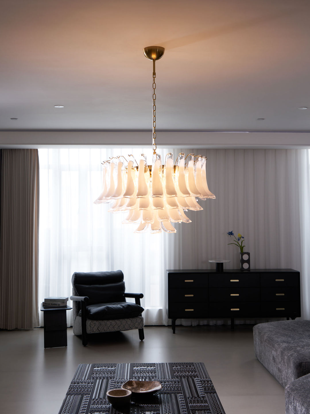 Fiora Pink Glass Chandelier - Vakkerlight