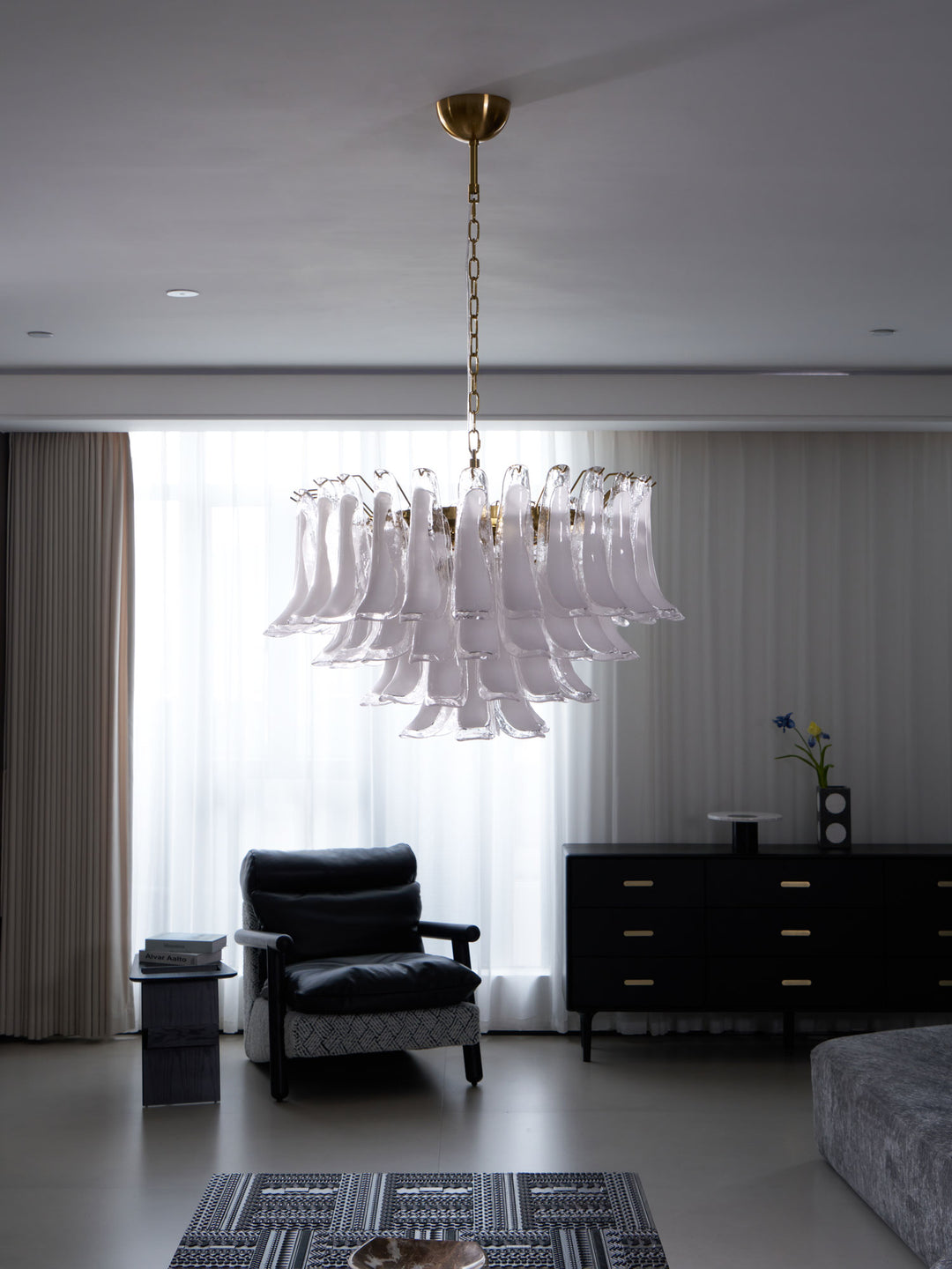 Fiora Pink Glass Chandelier - Vakkerlight
