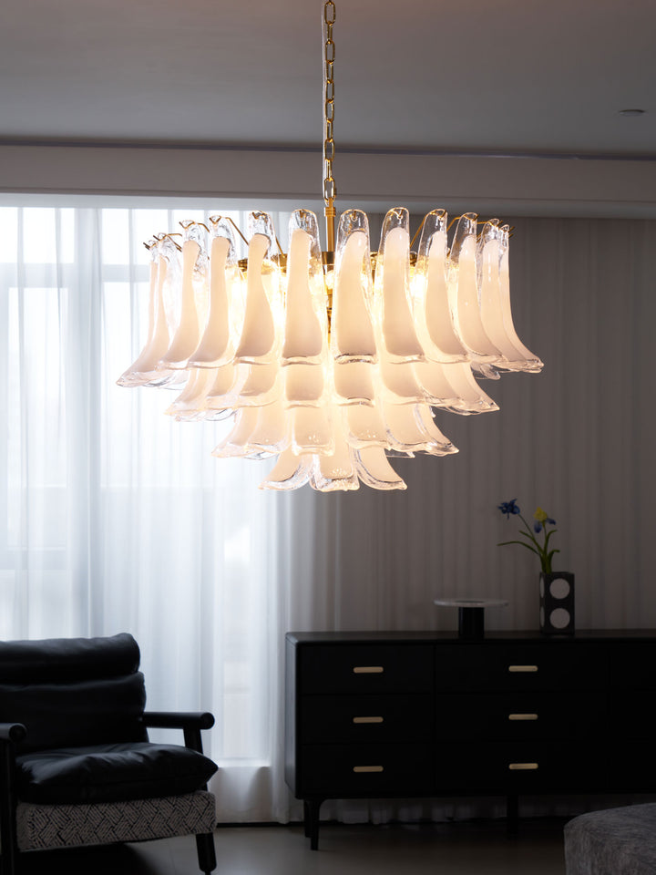 Fiora Pink Glass Chandelier - Vakkerlight