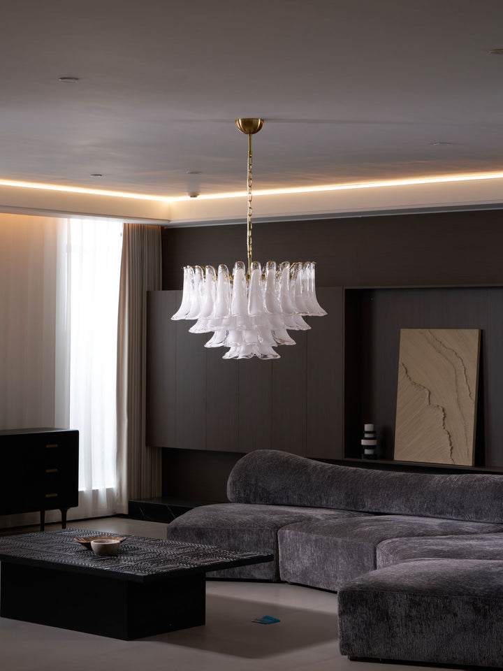 Fiora Pink Glass Chandelier - Vakkerlight