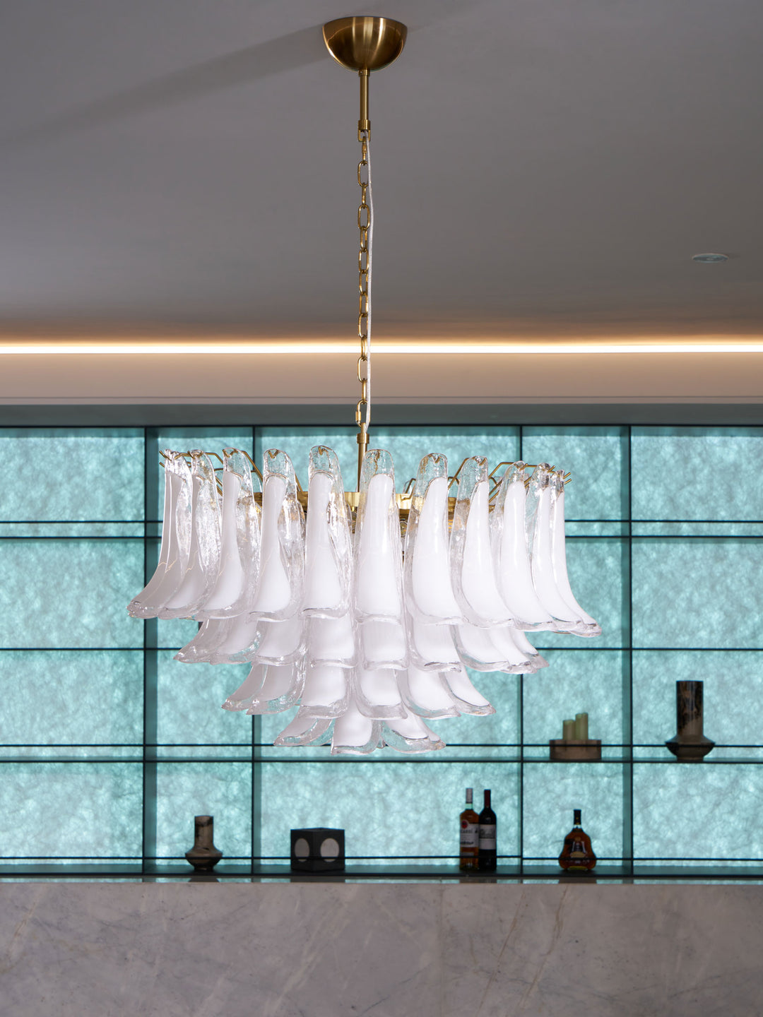 Fiora Pink Glass Chandelier - Vakkerlight