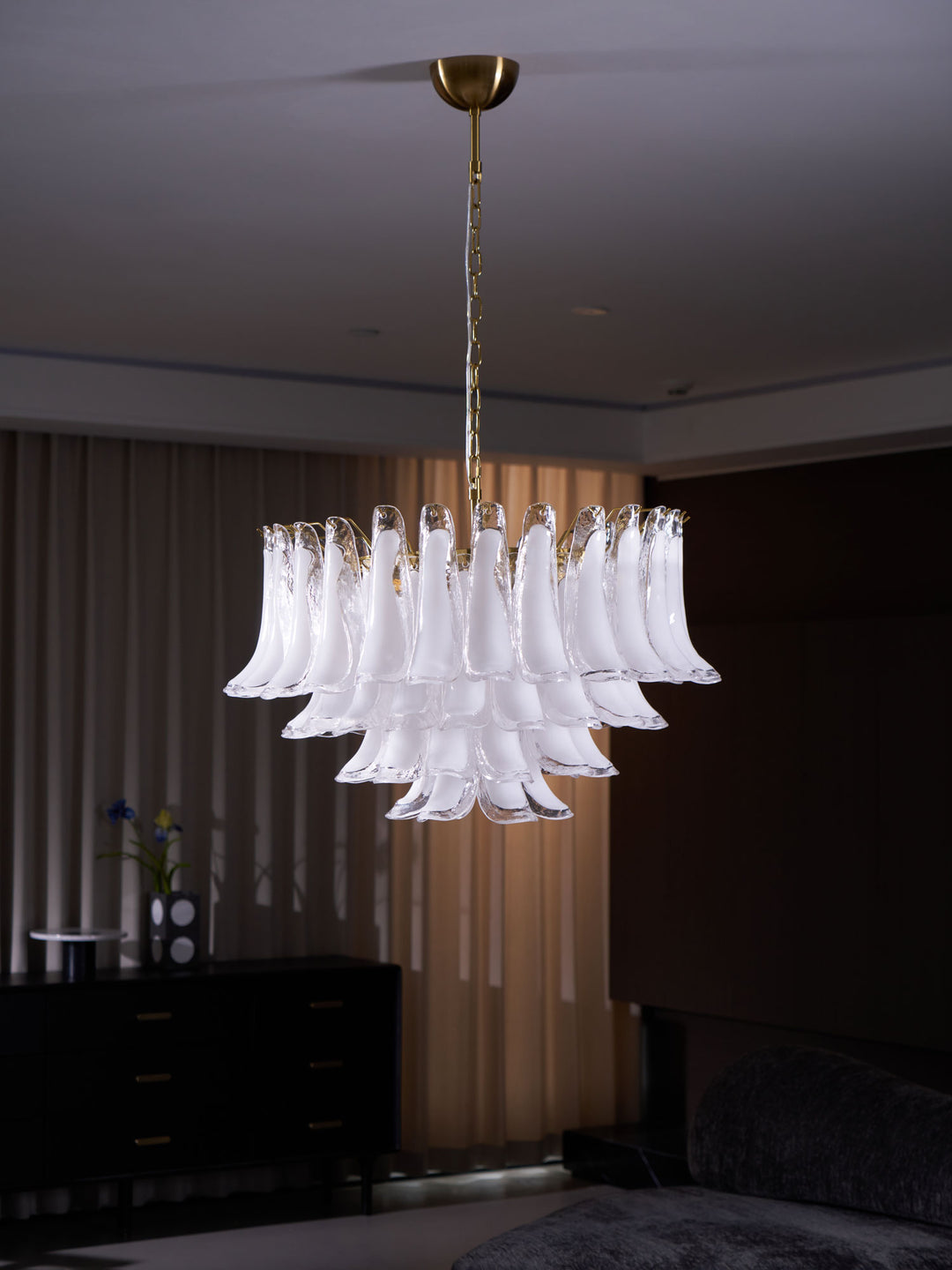 Fiora Pink Glass Chandelier - Vakkerlight