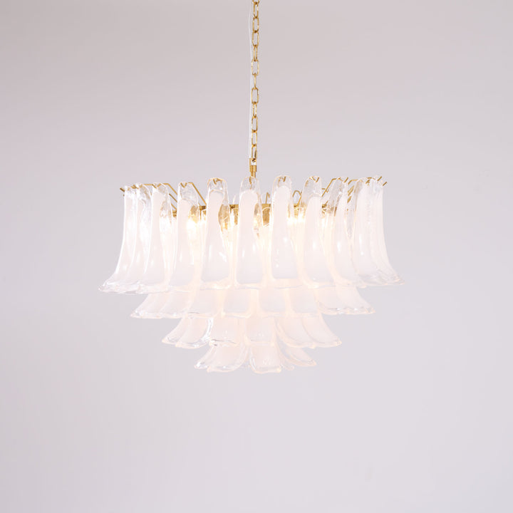 Fiora Pink Glass Chandelier - Vakkerlight