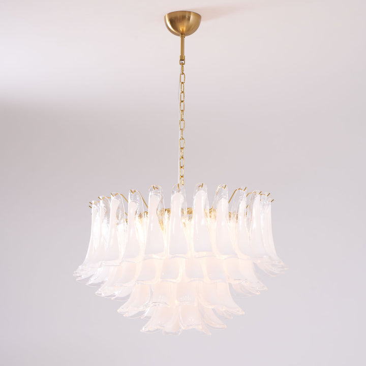 Fiora Pink Glass Chandelier - Vakkerlight