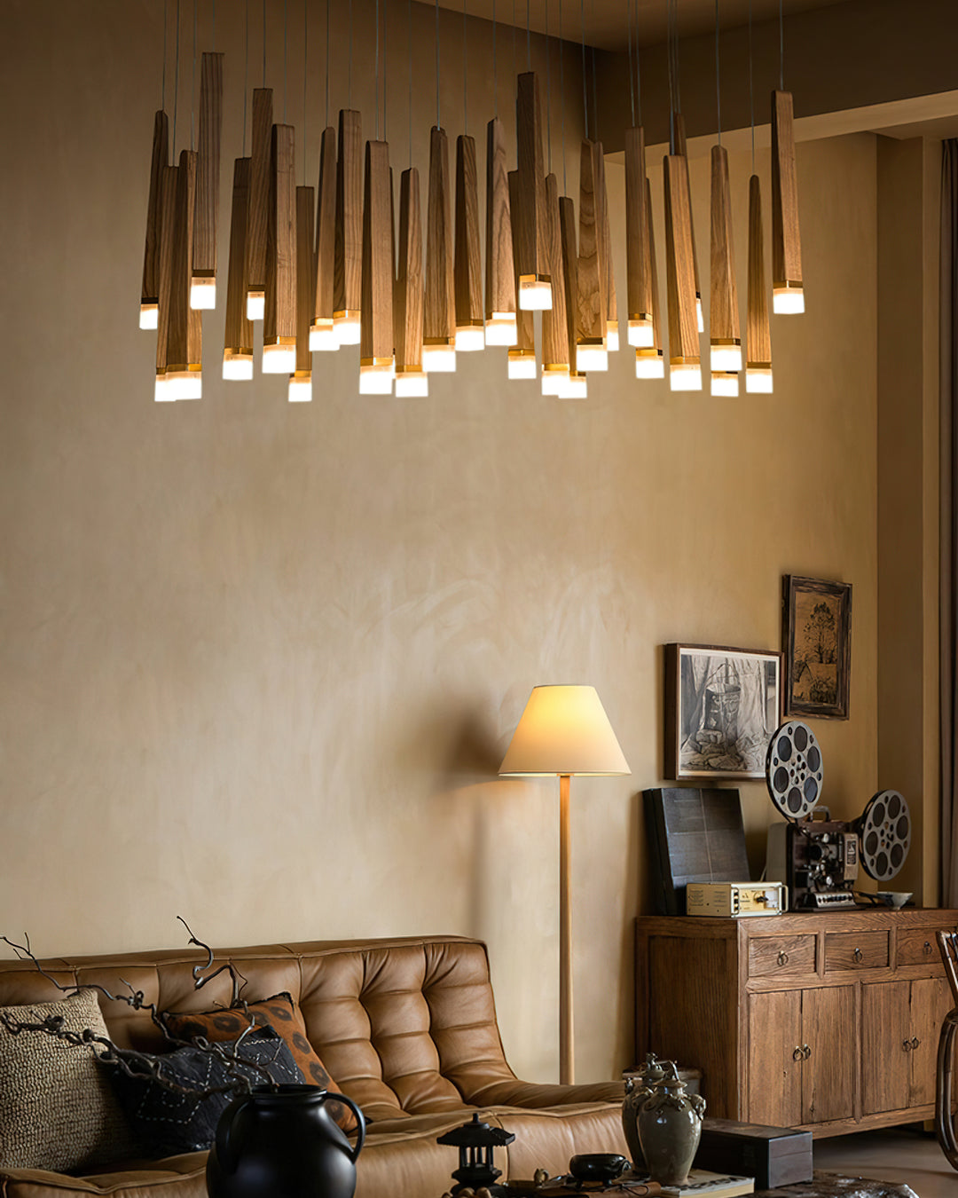 Firewood Stick Chandelier - Vakkerlight