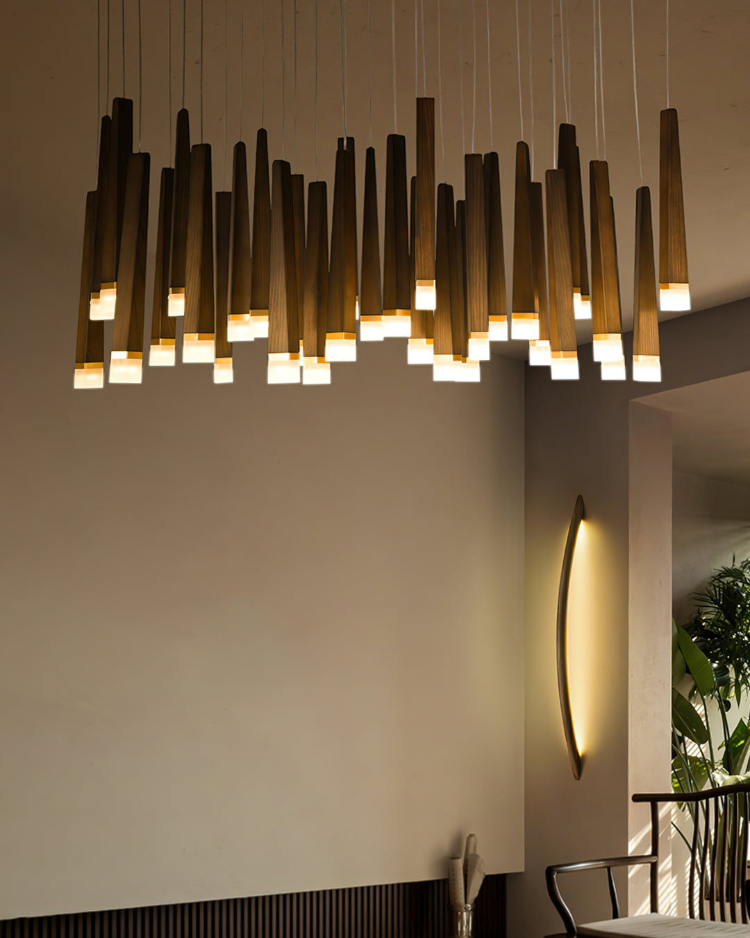 Firewood Stick Chandelier - Vakkerlight