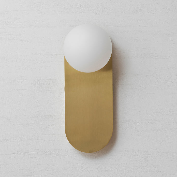 Flat Base Globe Sconce