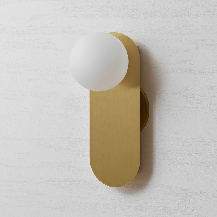 Flat Base Globe Sconce