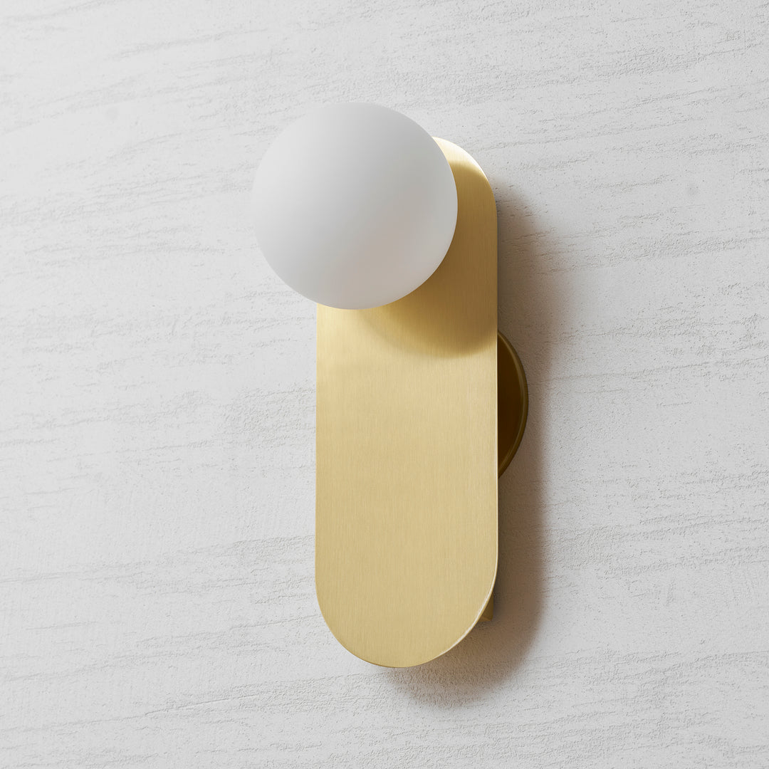 Flat Base Globe Sconce