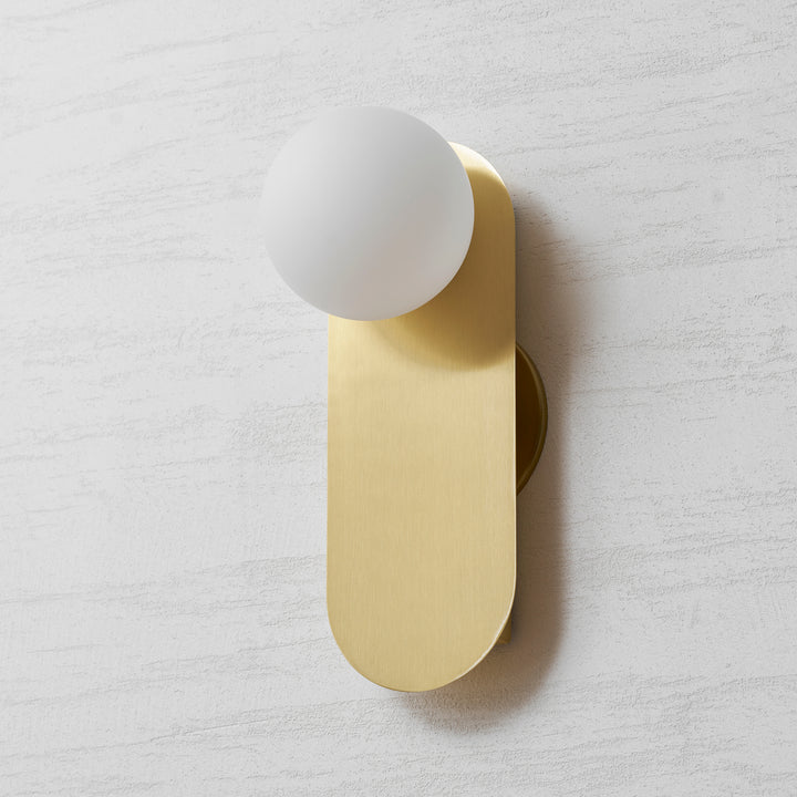 Flat Base Globe Sconce