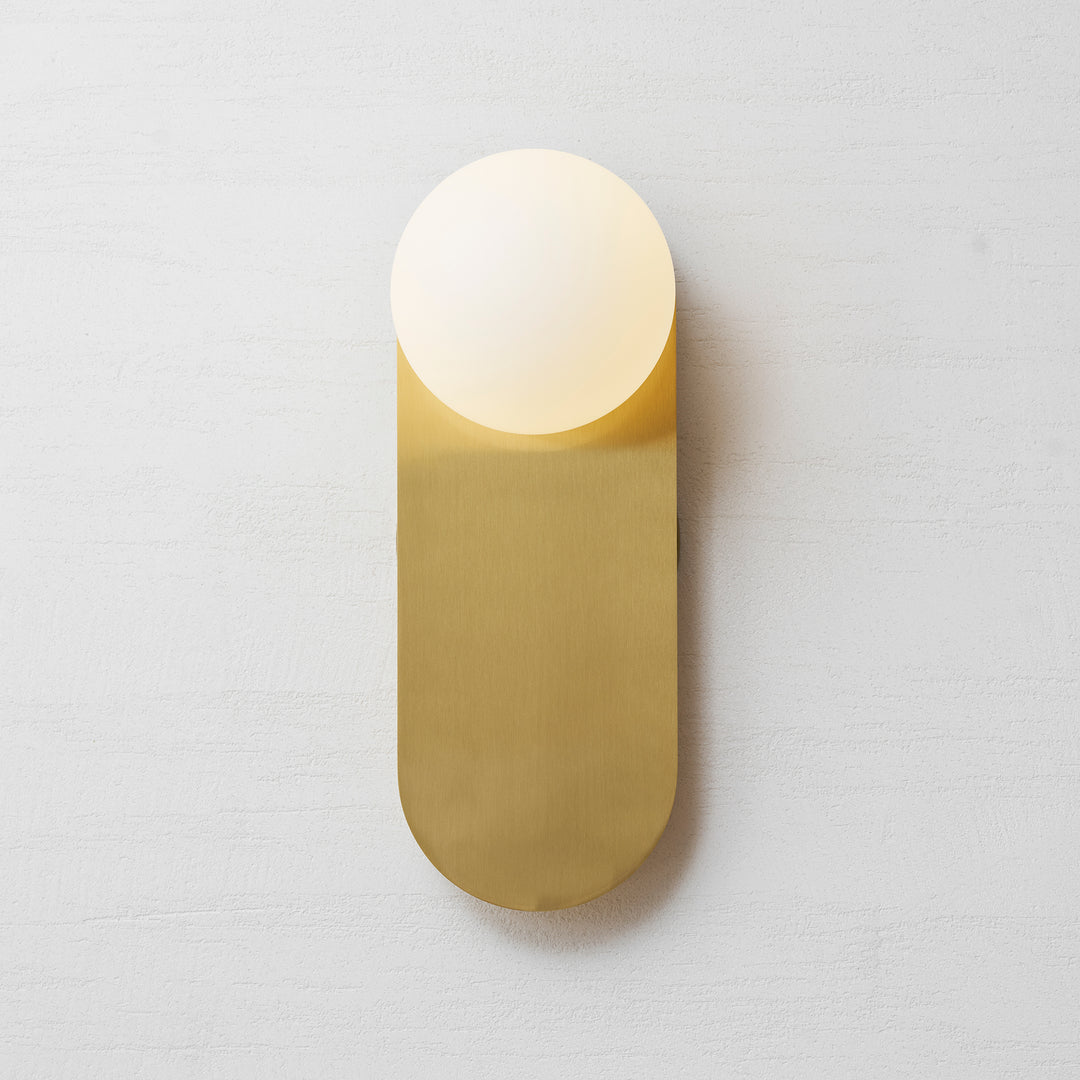 Flat Base Globe Sconce