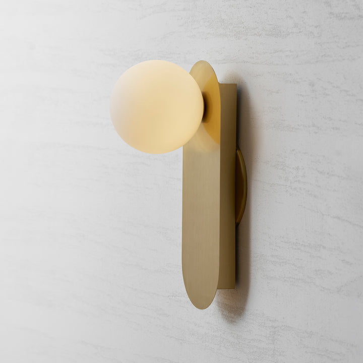 Flat Base Globe Sconce
